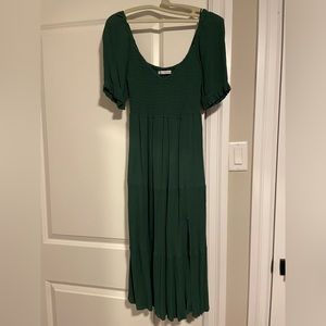 ABERCROMBIE Smocked Midi Dress